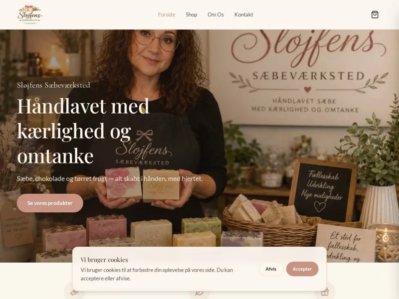 Screenshot af Sløjfens Sæbeværksted